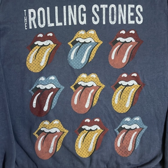 Rolling Stones brand sweater in slate blue - Picture 2 of 7